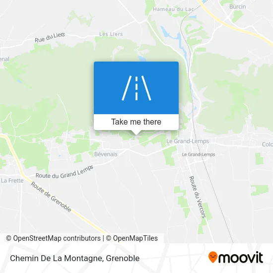 Chemin De La Montagne map