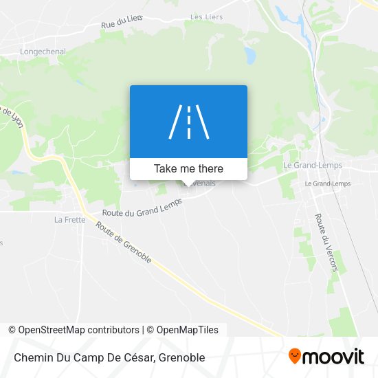 Chemin Du Camp De César map