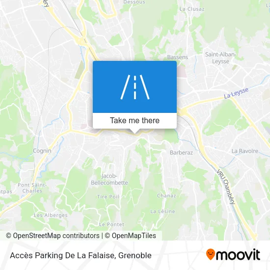 Accès Parking De La Falaise map