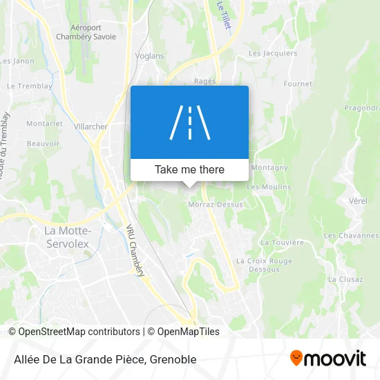 Allée De La Grande Pièce map