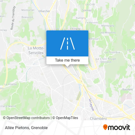 Allée Pietons map