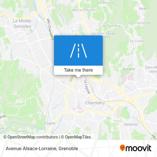 Avenue Alsace-Lorraine map