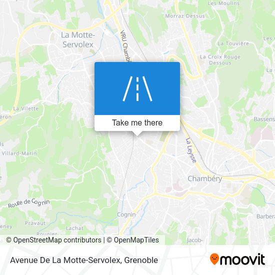 Avenue De La Motte-Servolex map