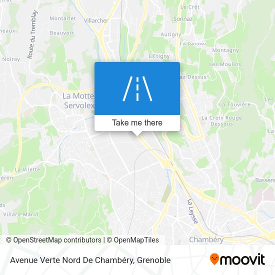 Avenue Verte Nord De Chambéry map
