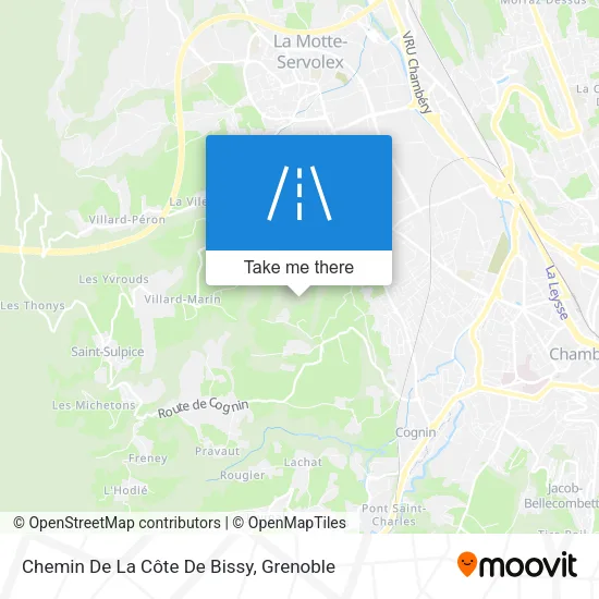 Chemin De La Côte De Bissy map