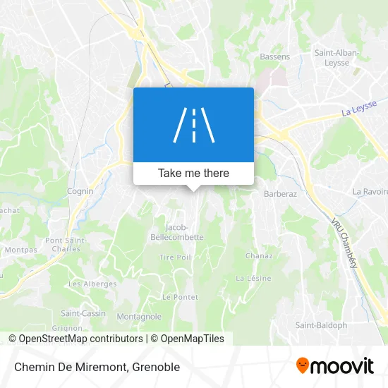Chemin De Miremont map