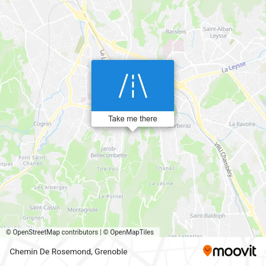 Chemin De Rosemond map