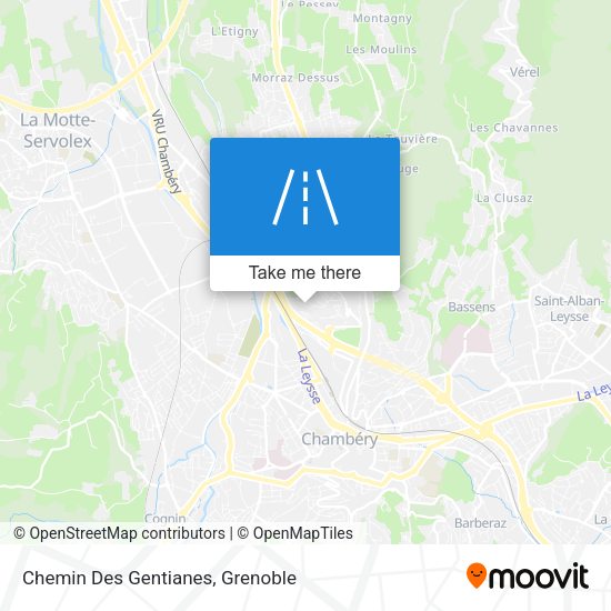 Chemin Des Gentianes map