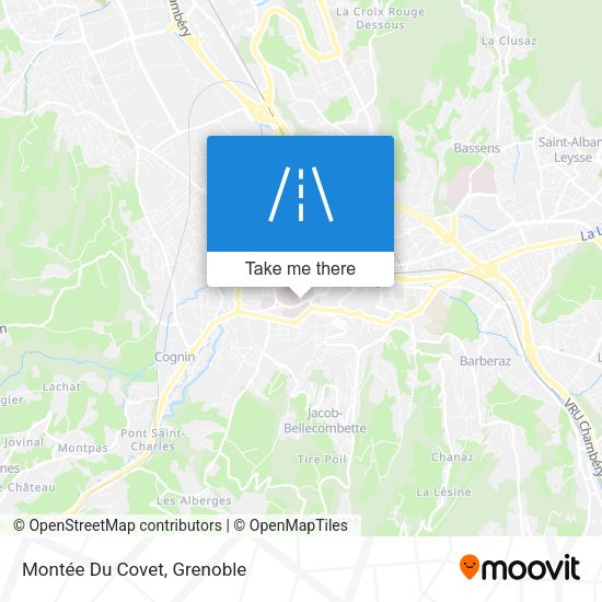 Montée Du Covet map
