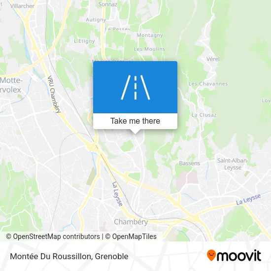Montée Du Roussillon map