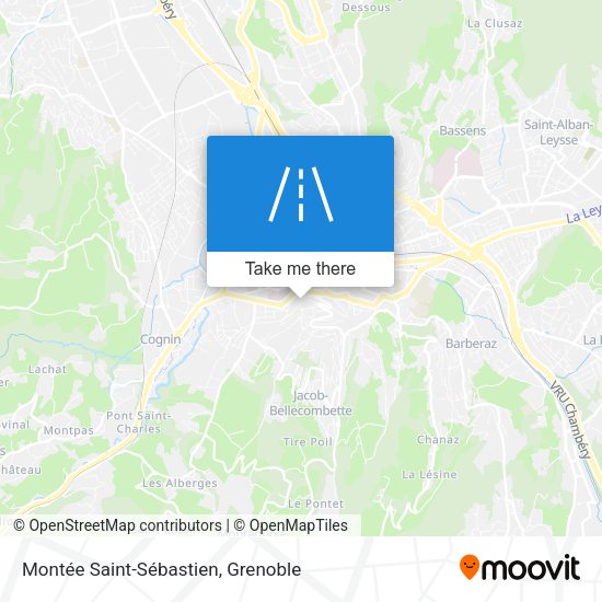 Montée Saint-Sébastien map