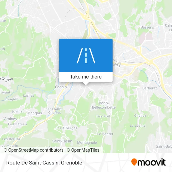 Route De Saint-Cassin map