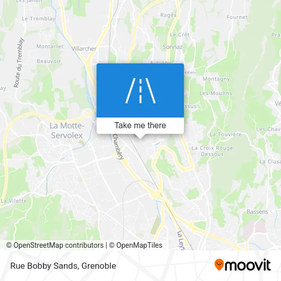 Rue Bobby Sands map