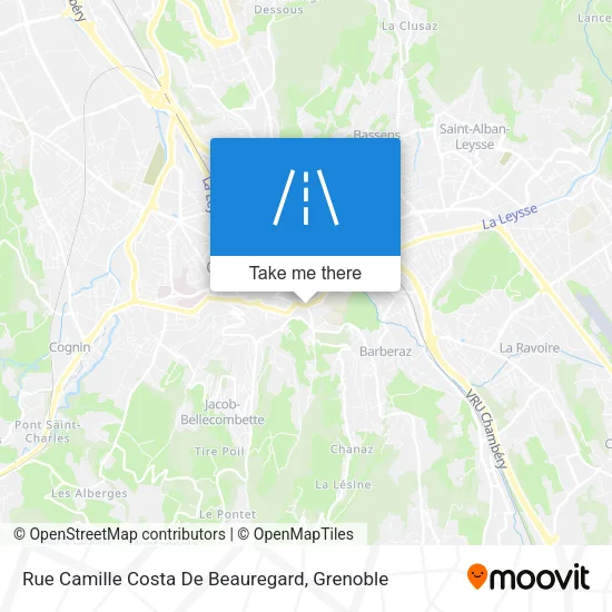 Rue Camille Costa De Beauregard map