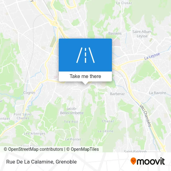 Rue De La Calamine map