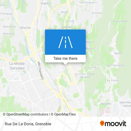 Rue De La Doria map