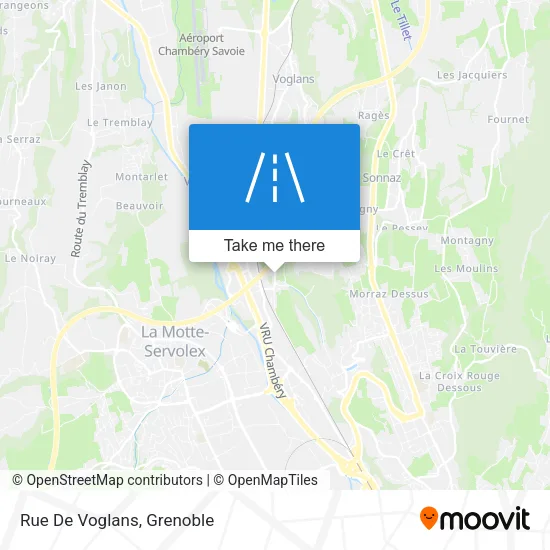 Rue De Voglans map