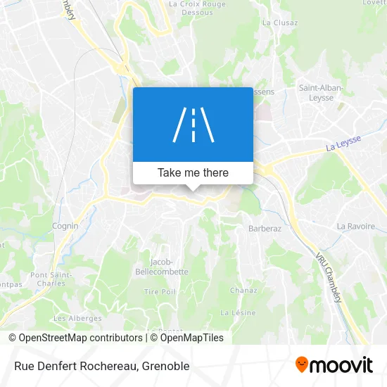 Rue Denfert Rochereau map