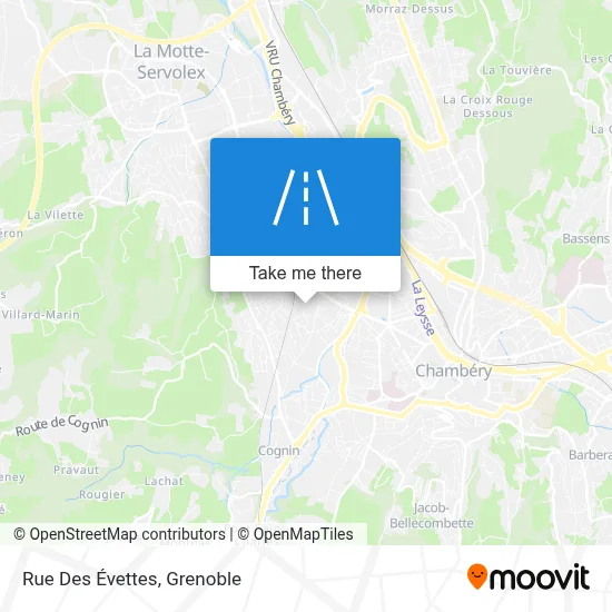 Rue Des Évettes map