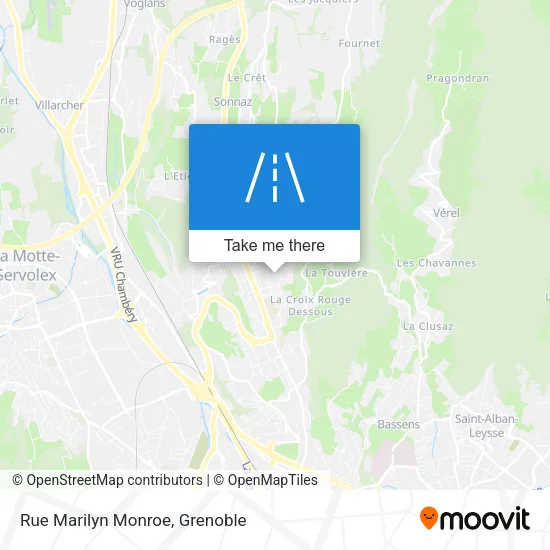 Rue Marilyn Monroe map