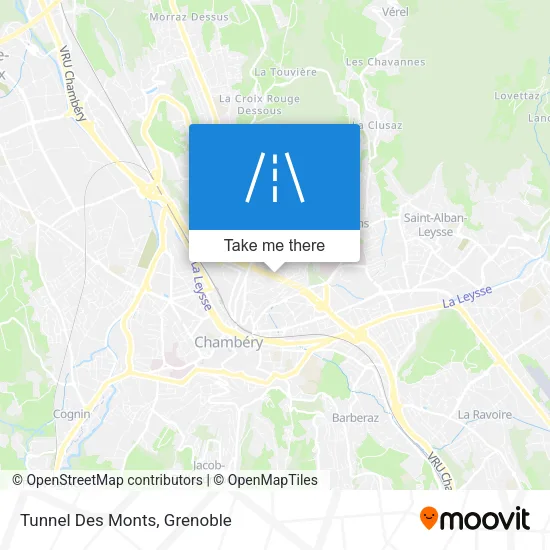Tunnel Des Monts map