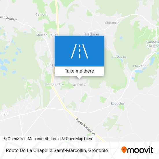 Route De La Chapelle Saint-Marcellin map