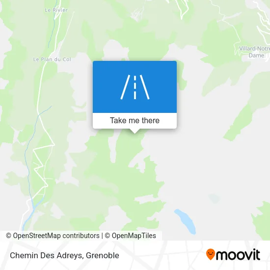 Chemin Des Adreys map