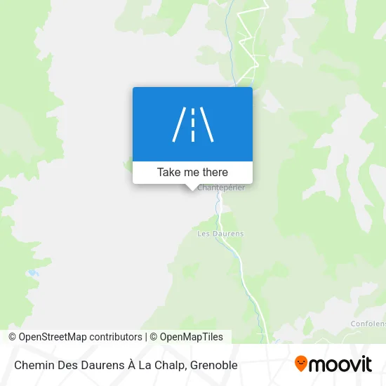 Chemin Des Daurens À La Chalp map