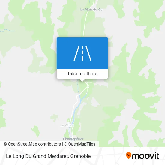 Le Long Du Grand Merdaret map
