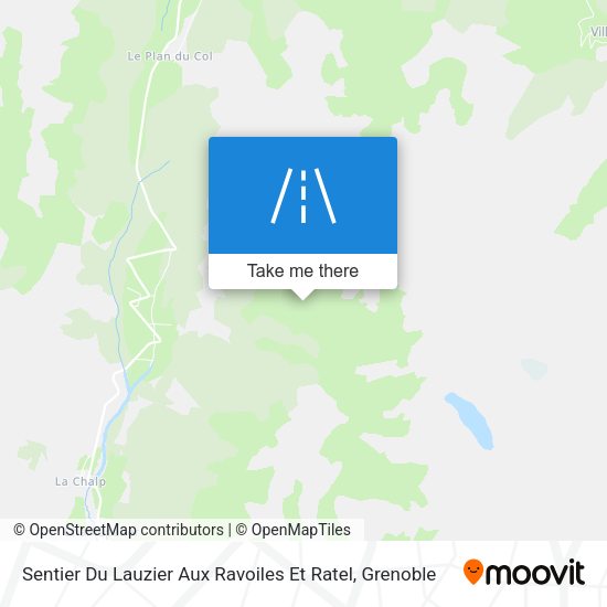 Sentier Du Lauzier Aux Ravoiles Et Ratel map