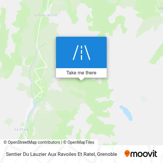 Sentier Du Lauzier Aux Ravoiles Et Ratel map