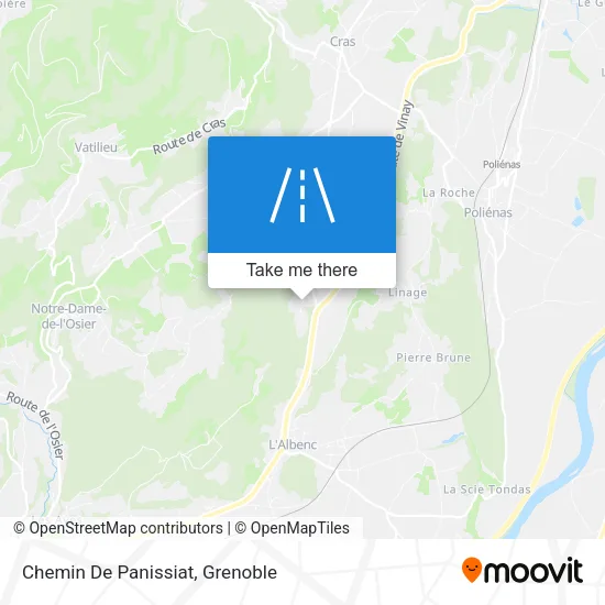 Chemin De Panissiat map