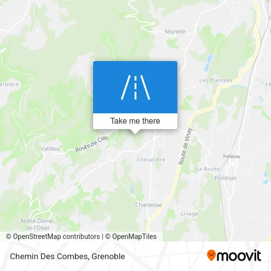 Chemin Des Combes map