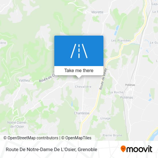 Route De Notre-Dame De L'Osier map