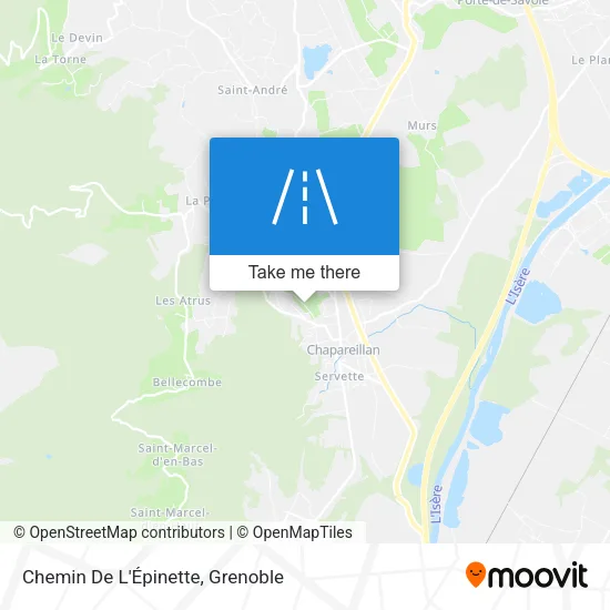 Chemin De L'Épinette map