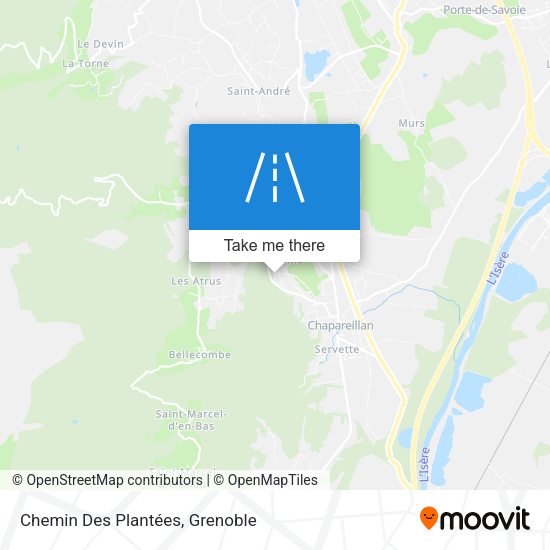 Chemin Des Plantées map
