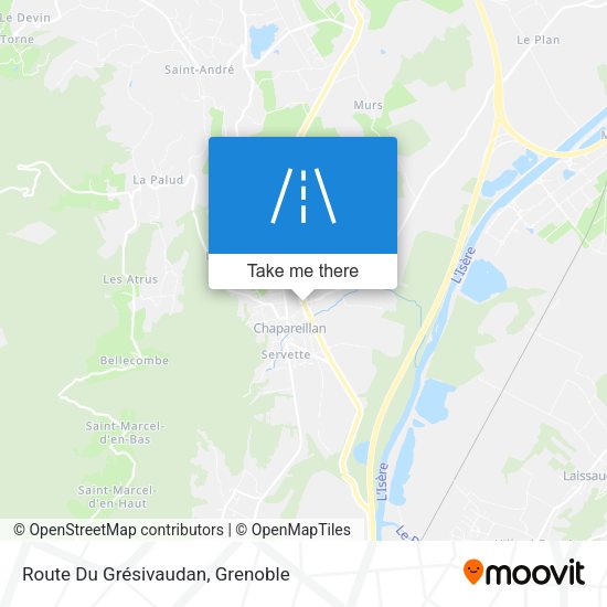 Route Du Grésivaudan map
