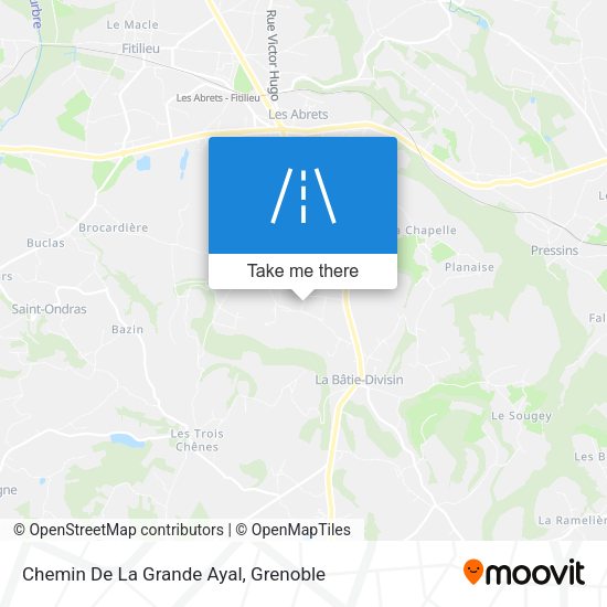 Chemin De La Grande Ayal map