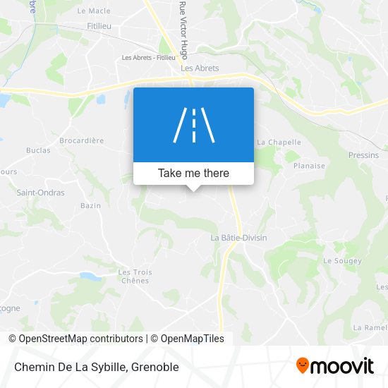 Chemin De La Sybille map