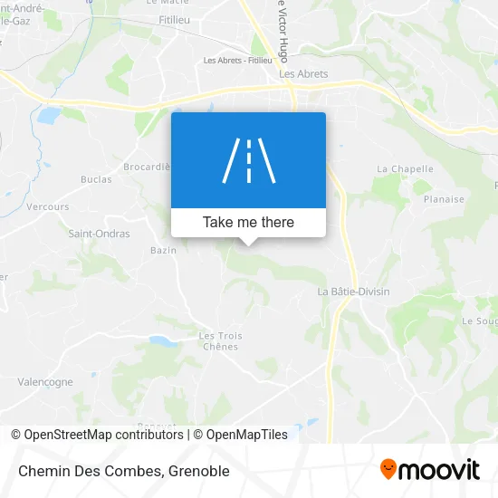 Chemin Des Combes map