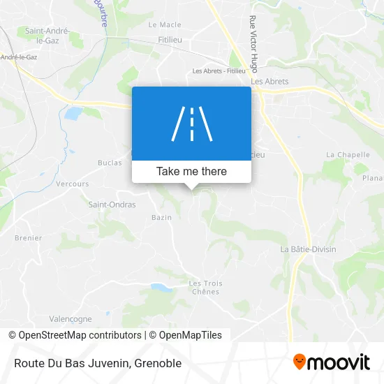 Route Du Bas Juvenin map