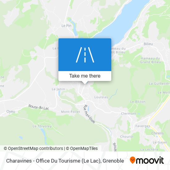 Charavines - Office Du Tourisme (Le Lac) map