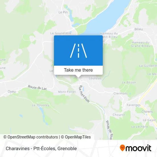 Charavines - Ptt-Écoles map