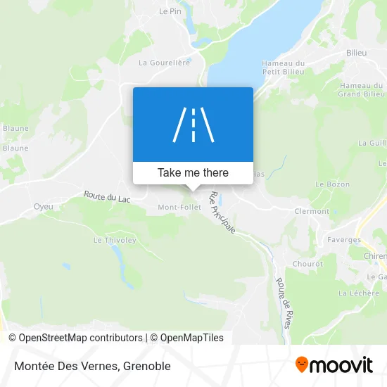 Montée Des Vernes map