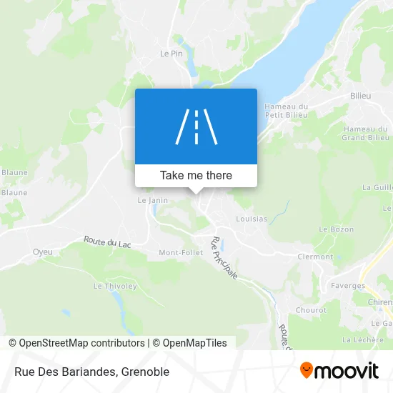 Rue Des Bariandes map