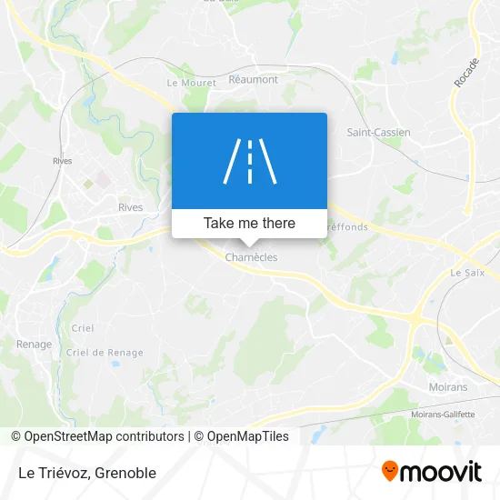 Le Triévoz map