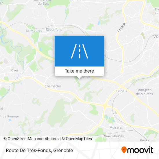 Route De Trés-Fonds map