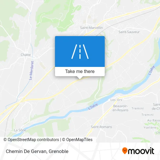 Chemin De Gervan map