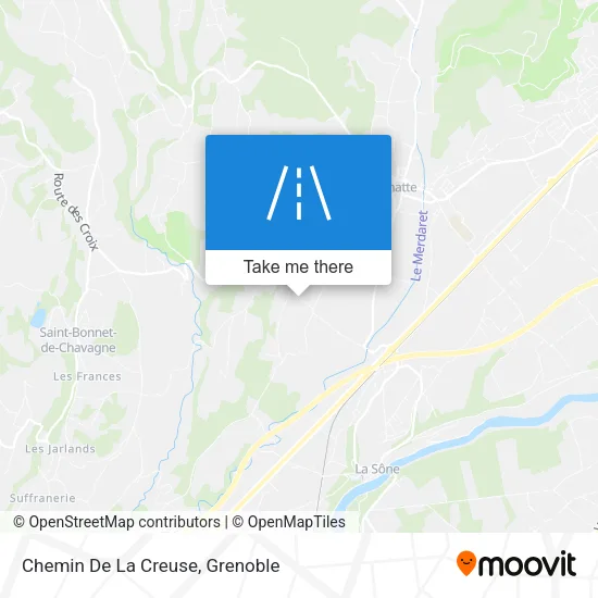 Chemin De La Creuse map