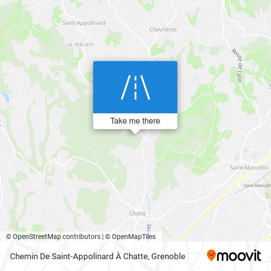 Chemin De Saint-Appolinard À Chatte map